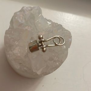 Sterling Silver hinged square pendant